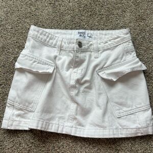 white skirt